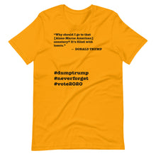Load image into Gallery viewer, Cemetery Trump Quote Short-Sleeve Unisex T-Shirt
