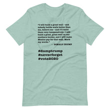 Load image into Gallery viewer, Build a Great Wall Trump Quote Short-Sleeve Unisex T-Shirt