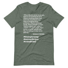 Load image into Gallery viewer, When Mexico Sends Its People Trump Quote Short-Sleeve Unisex T-Shirt