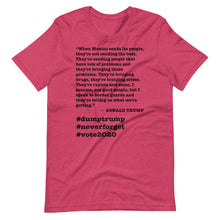 Load image into Gallery viewer, When Mexico Sends Its People Trump Quote Short-Sleeve Unisex T-Shirt