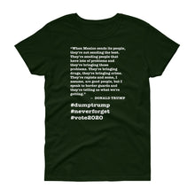 Load image into Gallery viewer, When Mexico Sends Its People Trump Quote Women's Short-Sleeve T-Shirt
