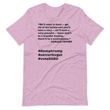 Load image into Gallery viewer, Ballots Trump Quote Short-Sleeve Unisex T-Shirt