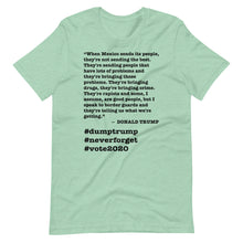 Load image into Gallery viewer, When Mexico Sends Its People Trump Quote Short-Sleeve Unisex T-Shirt