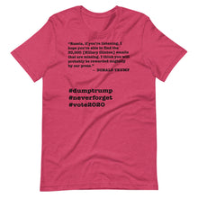 Load image into Gallery viewer, 30,000 Emails Trump Quote Short-Sleeve Unisex T-Shirt