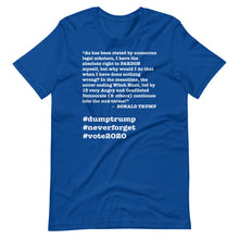 Load image into Gallery viewer, Witch Hunt Trump Quote Short-Sleeve Unisex T-Shirt