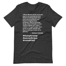 Load image into Gallery viewer, When Mexico Sends Its People Trump Quote Short-Sleeve Unisex T-Shirt
