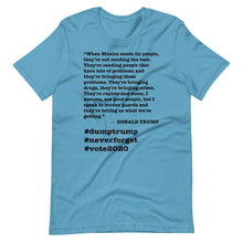 Load image into Gallery viewer, When Mexico Sends Its People Trump Quote Short-Sleeve Unisex T-Shirt