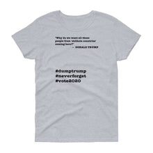 Load image into Gallery viewer, People Coming Here Trump Quote Women's Short-Sleeve T-Shirt