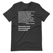 Load image into Gallery viewer, Witch Hunt Trump Quote Short-Sleeve Unisex T-Shirt