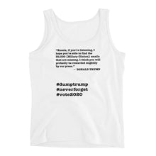 Load image into Gallery viewer, 30,000 Emails Trump Quote Ladies' Tank