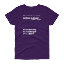 Load image into Gallery viewer, Coming Out of Her Wherever Trump Quote Women's Short-Sleeve T-Shirt