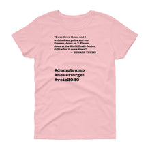 Load image into Gallery viewer, WTC Trump Quote Women's Short-Sleeve T-Shirt