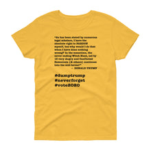 Load image into Gallery viewer, Witch Hunt Trump Quote Women's Short-Sleeve T-Shirt