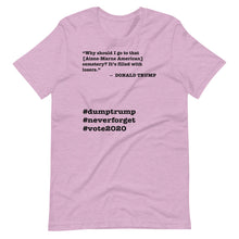 Load image into Gallery viewer, Cemetery Trump Quote Short-Sleeve Unisex T-Shirt