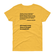 Load image into Gallery viewer, 30,000 Emails Trump Quote Women's Short-Sleeve T-Shirt
