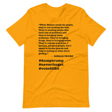 Load image into Gallery viewer, When Mexico Sends Its People Trump Quote Short-Sleeve Unisex T-Shirt