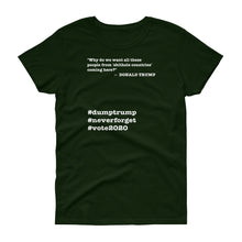 Load image into Gallery viewer, People Coming Here Trump Quote Women's Short-Sleeve T-Shirt