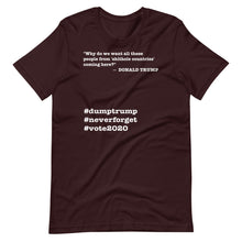 Load image into Gallery viewer, People Coming Here Trump Quote Short-Sleeve Unisex T-Shirt