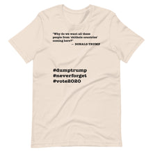 Load image into Gallery viewer, People Coming Here Trump Quote Short-Sleeve Unisex T-Shirt