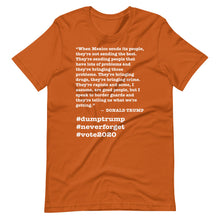Load image into Gallery viewer, When Mexico Sends Its People Trump Quote Short-Sleeve Unisex T-Shirt