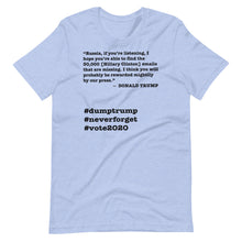 Load image into Gallery viewer, 30,000 Emails Trump Quote Short-Sleeve Unisex T-Shirt