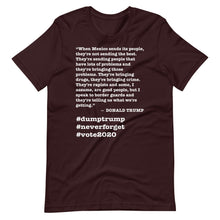 Load image into Gallery viewer, When Mexico Sends Its People Trump Quote Short-Sleeve Unisex T-Shirt