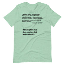 Load image into Gallery viewer, 30,000 Emails Trump Quote Short-Sleeve Unisex T-Shirt