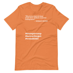 People Coming Here Trump Quote Short-Sleeve Unisex T-Shirt