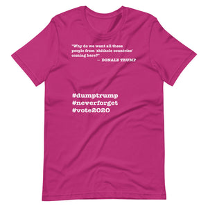 People Coming Here Trump Quote Short-Sleeve Unisex T-Shirt