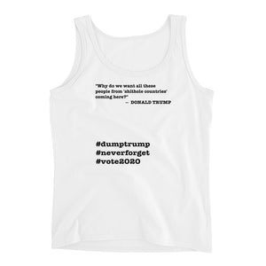 People Coming Here Trump Quote Ladies' Tank