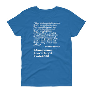 When Mexico Sends Its People Trump Quote Women's Short-Sleeve T-Shirt