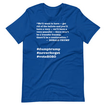 Load image into Gallery viewer, Ballots Trump Quote Short-Sleeve Unisex T-Shirt
