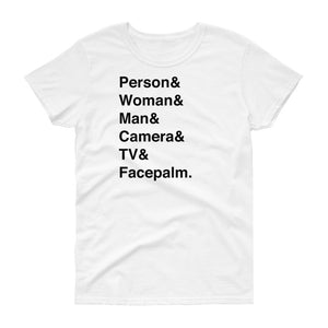 Person & Woman & Man Women's Short-Sleeve T-Shirt
