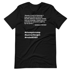 30,000 Emails Trump Quote Short-Sleeve Unisex T-Shirt