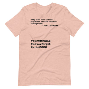 People Coming Here Trump Quote Short-Sleeve Unisex T-Shirt