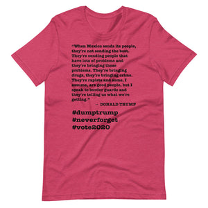 When Mexico Sends Its People Trump Quote Short-Sleeve Unisex T-Shirt