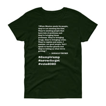 Load image into Gallery viewer, When Mexico Sends Its People Trump Quote Women&#39;s Short-Sleeve T-Shirt
