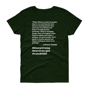 When Mexico Sends Its People Trump Quote Women's Short-Sleeve T-Shirt