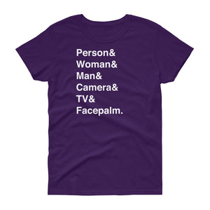 Person & Woman & Man Women's Short-Sleeve T-Shirt