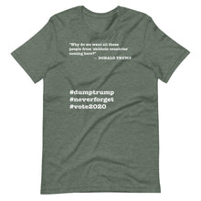 Load image into Gallery viewer, People Coming Here Trump Quote Short-Sleeve Unisex T-Shirt
