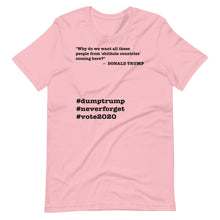 Load image into Gallery viewer, People Coming Here Trump Quote Short-Sleeve Unisex T-Shirt
