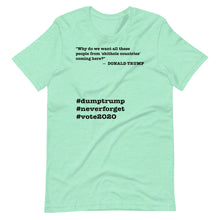 Load image into Gallery viewer, People Coming Here Trump Quote Short-Sleeve Unisex T-Shirt
