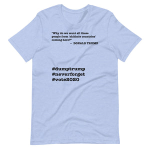 People Coming Here Trump Quote Short-Sleeve Unisex T-Shirt