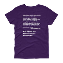 Load image into Gallery viewer, Witch Hunt Trump Quote Women&#39;s Short-Sleeve T-Shirt
