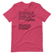 Load image into Gallery viewer, Ballots Trump Quote Short-Sleeve Unisex T-Shirt
