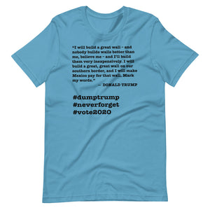 Build a Great Wall Trump Quote Short-Sleeve Unisex T-Shirt
