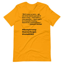 Load image into Gallery viewer, Ballots Trump Quote Short-Sleeve Unisex T-Shirt
