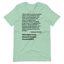 Load image into Gallery viewer, When Mexico Sends Its People Trump Quote Short-Sleeve Unisex T-Shirt
