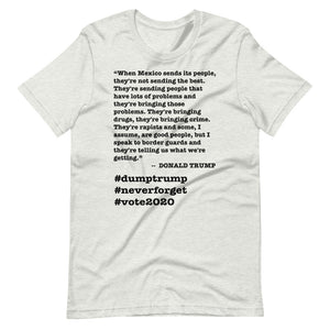 When Mexico Sends Its People Trump Quote Short-Sleeve Unisex T-Shirt