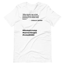 Load image into Gallery viewer, Cemetery Trump Quote Short-Sleeve Unisex T-Shirt
